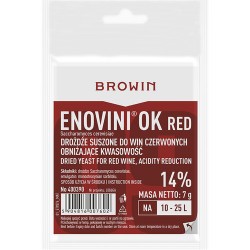 Drożdże do wina obniżające kwasowość Enovini OK RED 7 g