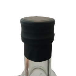 Kapturek termokurczliwy do butelek na wódkę 29 x 35 mm czarny